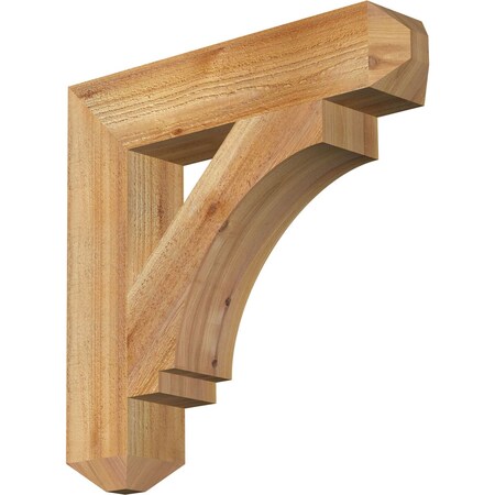 Imperial Craftsman Rough Sawn Bracket, Western Red Cedar, 4"W x 20"D x 20"H